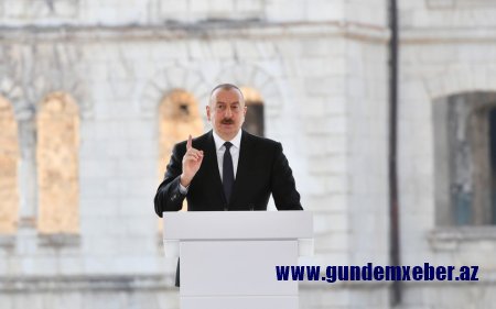 Azərbaycan Prezidenti: "Bizim başqalarının torpağında gözümüz yoxdur, ancaq biz öz torpağımızı heç kimə verəsi deyilik"