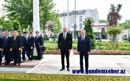 Prezident İlham Əliyev Xivədə “Nurullaboy” saray kompleksi ilə tanış olub