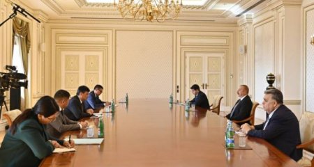 Prezident İlham Əliyev Qırğızıstan Nazirlər Kabinetinin sədr müavinini qəbul edib