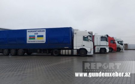 Azərbaycanın göndərdiyi humanitar yardımın bir hissəsi Ukraynaya çatıb
