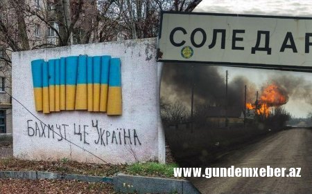 Ağır döyüşlərin getdiyi Ukraynanın Soledar şəhərindəki son durum açıqlanıb