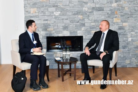 Dövlət başçısı Davosda “The Goldman Sachs Group Inc.” şirkətinin qlobal məsələlər üzrə prezidenti ilə görüşüb - YENİLƏNİB