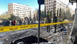 İsrail Dəməşqin mərkəzində binaya raket zərbələri endirib