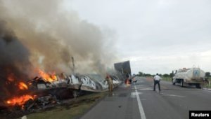 Meksikada yol qəzası nəticəsində 26 nəfər ölüb