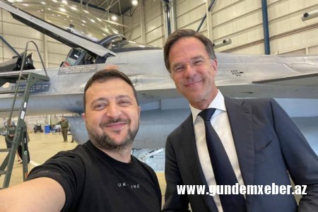 Zelenski “F-16”lar üçün Niderlanda səfər edib