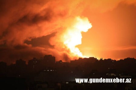 İsrail ordusu HƏMAS-ın hədəflərinə genişmiqyaslı hava zərbələri endirir