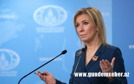 Zaxarova: Qərb Cənubi Qafqazda sülhün təmin edilməsinə qarşıdır