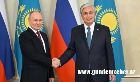 Putin və Tokayev birgə BƏYANAT İMZALADI