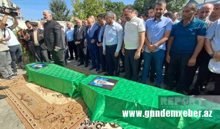 Ağcabədidə Ziyəddin və Hüseyn Səfərovlarla vida mərasimi başlayıb
