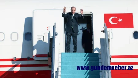 Türkiyə prezidenti Azərbaycana yola düşüb