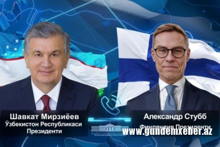 Mirziyoyev və Stubb Özbəkistana gözlənilən səfəri müzakirə edib
