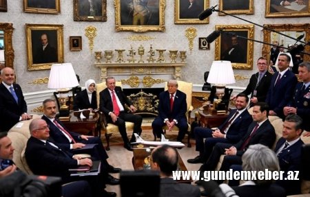 Tramp Ərdoğanla görüşdə Ermənistan-Azərbaycan arasında sülh prosesinə verdiyi töhfələrə toxunub