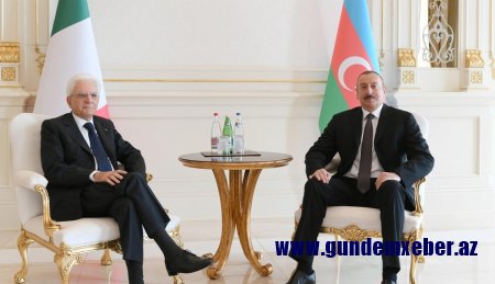 Azərbaycan və İtaliya prezidentlərinin təkbətək görüşü keçirilir