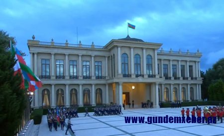 İtaliya Prezidentinin rəsmi qarşılanma mərasimi olub